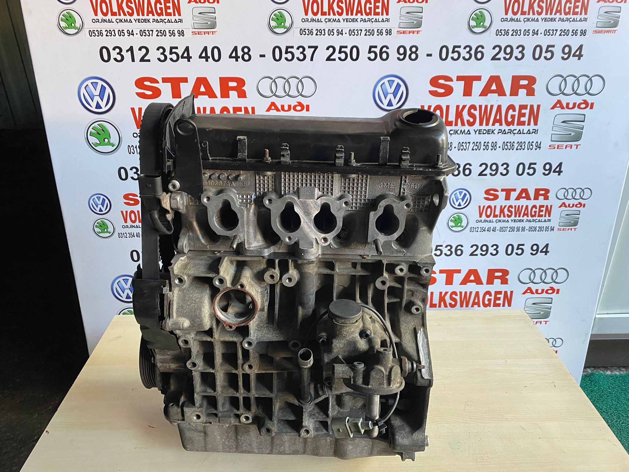 1.6 AKL-AEH GÖVDE MOTOR BORA GOLF POLO SEAT IBİZA TOLEDO CORDOBA SKODA OCTAVİA 1.6 AKL MOTOR TEMİZ MUAYYER VOLKSWAGEN ÇIKMA MOTOR VOLKSWAGEN ÇIKMA PARÇA STAR VOLKSWAGEN