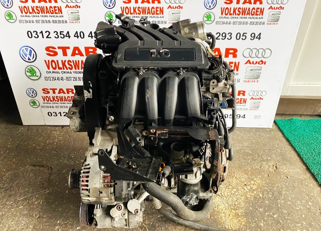 1.6 BSE-BGU KOMPLE ÇIKMA YEDEK MOTOR ORJİNAL BSE-BGU SİLİNDİR KAPAĞI EMME MANİFOLD BOĞAZ KELEBEĞİ BLOK KRANK MİLİ KLİMA KOMPRESÖR STAR VOLKSWAGEN GÜVENCESİYLE STOKLARIMIZDA