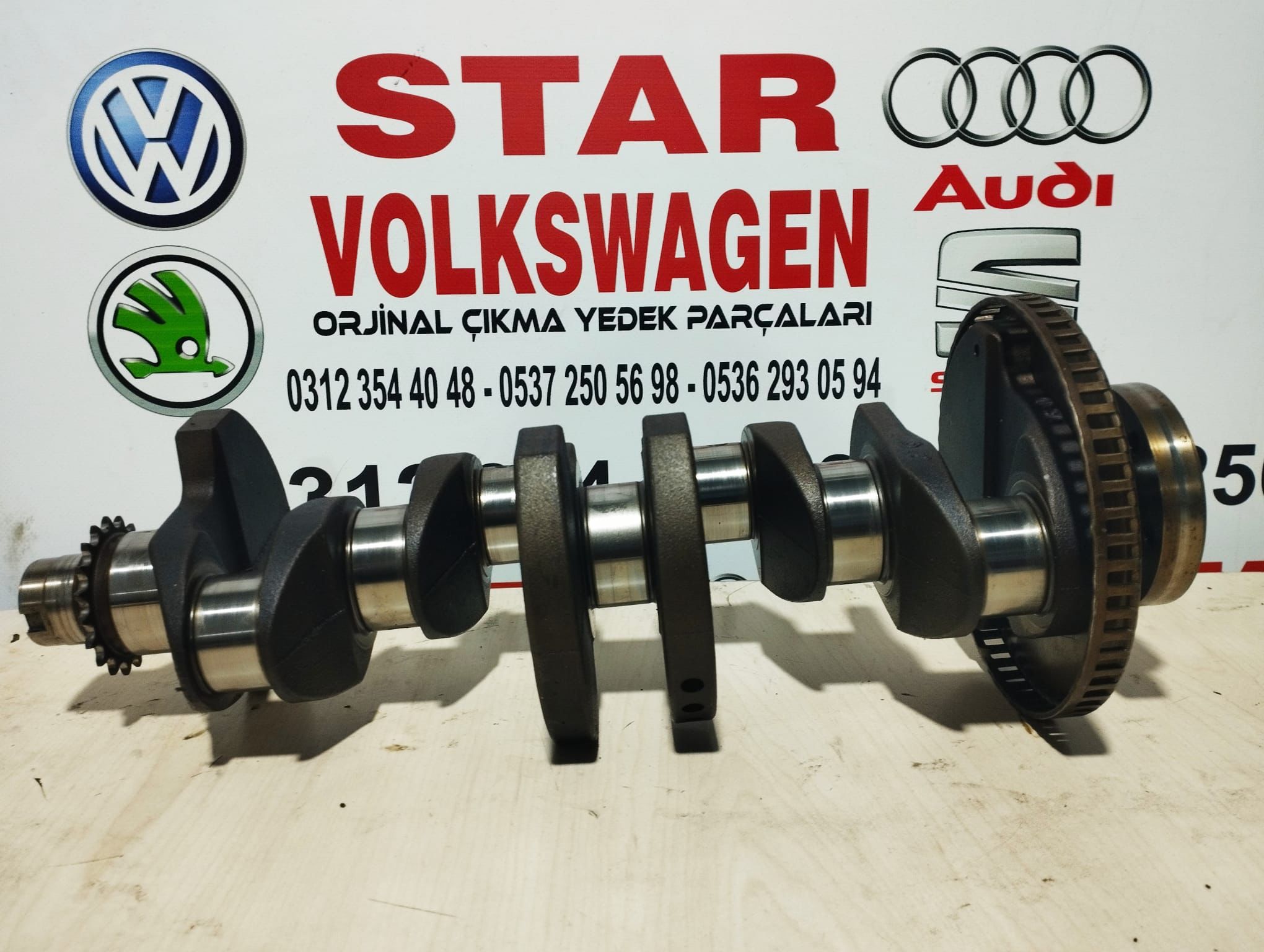 ALTEA 1.6 BSE BGU ALZ MOTOR UYUMLU 06AD NUMARALI ORJİNAL ÇIKMA KRANK MİLİ MOTORDAN SÖKME STANDART HER İLE İLÇEYE AYNI GÜN KARGO VOLKSWAGEN ÇIKMA PARÇA STAR VOLKSWAGEN