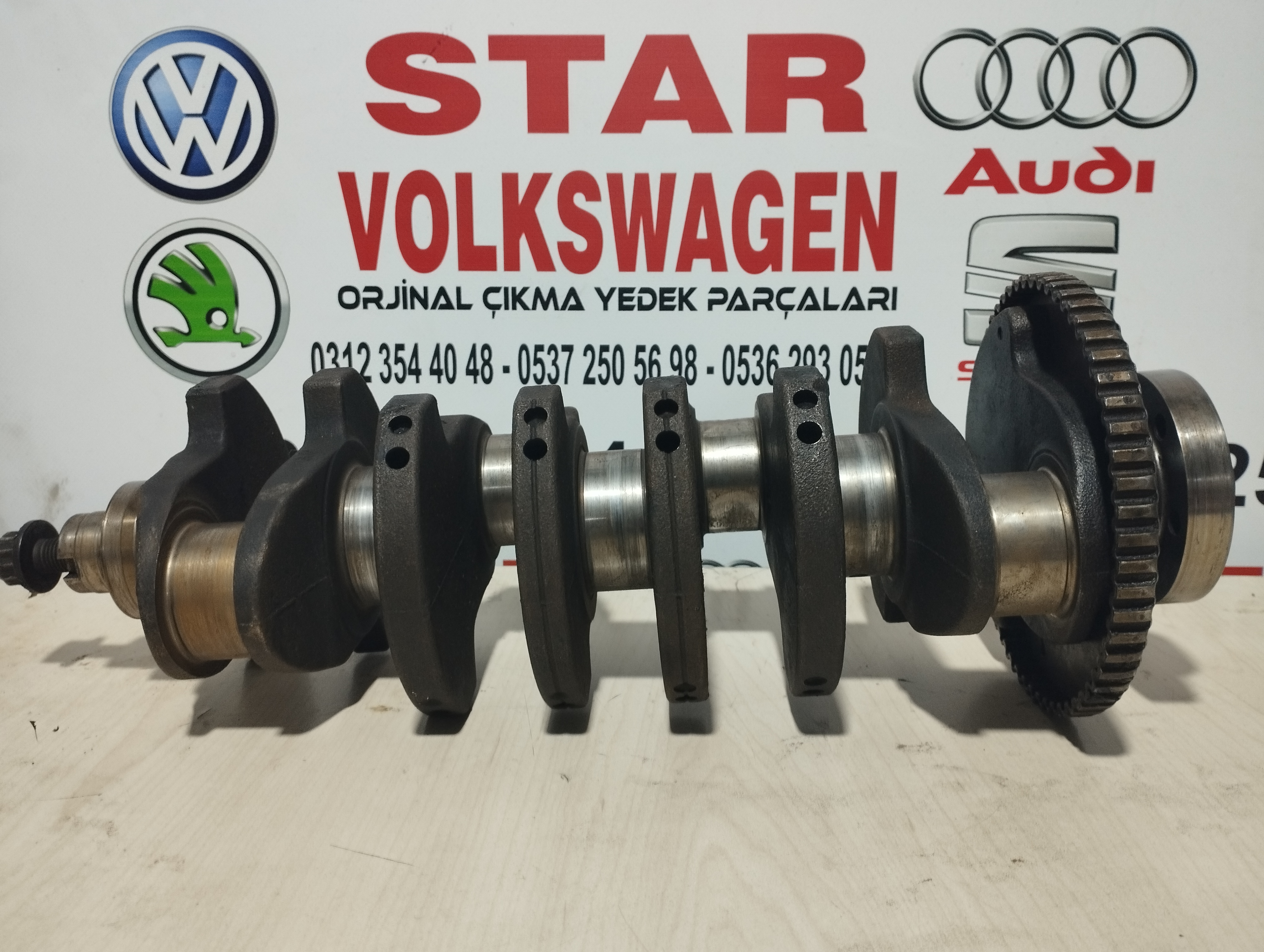 AUDİ A4 1.8 ADR 1.8T AEB 026R ÇIKMA ORJİNAL KRANK MİLİ MOTORDAN SÖKME STANDART ÖLÇÜLERDE PASSAT B5 TÜM MOTOR MALZEMELERİ MEVCUTTUR VOLKSWAGEN ÇIKMA PARÇA STAR VOLKSWAGEN